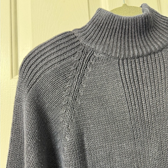 Fashion Simple Mock Turtle Neck Sweater, M, Black, Pullover, Raglan Sleeves NWOT - Picture 10 of 14